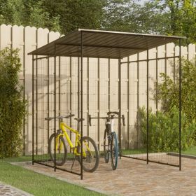 Bicycle Shed 74.8"x74.8"x87.4" Steel Black