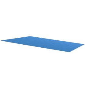 Rectangular Pool Cover 177 x 87 inch PE Blue