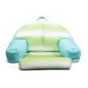 Lazy Lounger No Inflation Needed Pool Float with Headrest and Footrest, Rolling Wave Lime Double Sided Mesh, 3.5ft Lounger