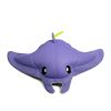 Pool Petz Large Manta Ray No Inflation Needed Animal Floating Pool Toy, Manta Ray Shape Mesh, 4.5ft