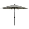 9ft Stone Round Outdoor Tilting Market Patio Umbrella with Crank