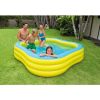 Inflatable Beach Wave Swim Center Family Pool, 90" x 90" x 22"