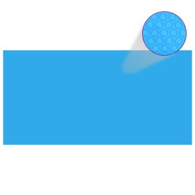 Rectangular Pool Cover 472.4"x236.2" PE Blue