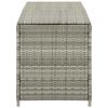 Patio Storage Box Poly Rattan 78.7"x19.6"x23.6" Gray