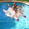 Cloud Rider Rainbow Unicorn Inflatable Ride-On Pool Float