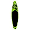 Inflatable Stand Up Paddleboard Set 120.1"x29.9"x5.9" Green
