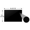 Floating Rectangular PE Solar Pool Film 26.3 x 16.5 ft Black