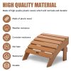 TALE Adirondack Ottoman Footstool All-Weather and Fade-Resistant Plastic Wood for Lawn Outdoor Patio Deck Garden Porch Lawn Furniture