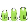 Dry Bag with Zipper Green 4 gal PVC