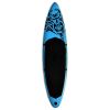 Inflatable Stand Up Paddleboard Set 120.1"x29.9"x5.9" Blue