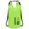 Dry Bag with Zipper Green 7.9 gal PVC