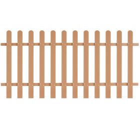 Picket Fence WPC 78.7"x39.4" (Color: Brown)