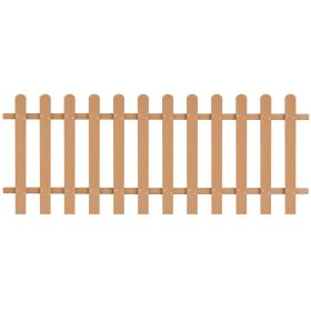 Picket Fence WPC 78.7"x31.5" (Color: Brown)