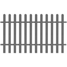 Picket Fence WPC 78.7"x47.2" (Color: Grey)